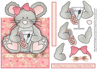 Martini Mouse & Mobile Easy Over the Edge Card