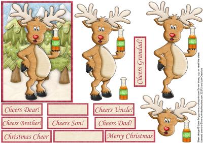 Christmas Cheer for Men Topper & Decoupage