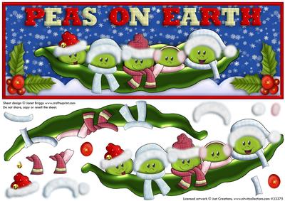 Peas on Earth Large Dl and Decoupage