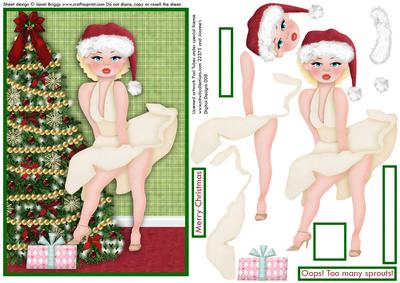 Santa Baby or Too Many Sprouts! Decoupage