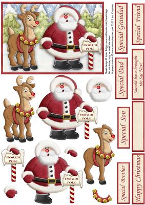 Santa Rudolph Should Have Brought the Sat Nav Decoupage