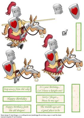 The Middle Ages Part 2 Humorous Topper & Decoupage