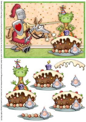 The Middle Ages Part 1 Humorous Topper & Decoupage
