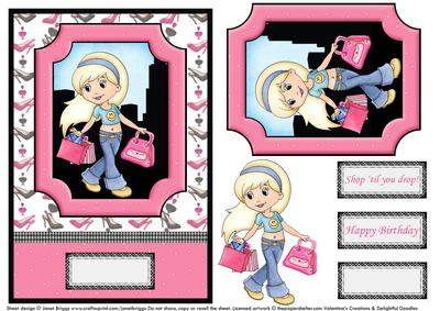 Shop 'til You Drop Quick Card & Toppers