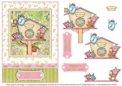 New Home - the Bird House - Decoupage