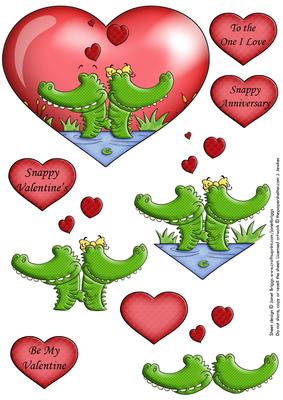 Snappy Valentine or Anniversary Decoupage