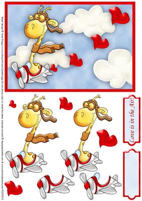 Love is in the Air Topper and Decoupage