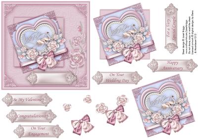 Love in My Heart Topper and Decoupage