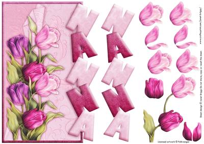 Tulips for Nanna Over the Side Card