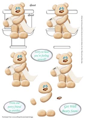 Potty Friend Sheet 2 Birthday or Get Well