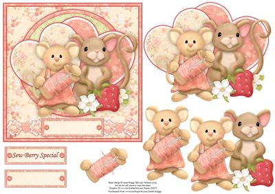 Sew Berry Special Topper & Decoupage