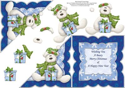 Polar Bear All in One Over the Edge Card