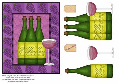 Wine Lover Various Occasions Decoupage