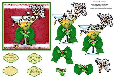 Stella's Merry Christmas Topper & Decoupage