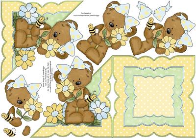 Bear & Flowers All in One Over the Edge
