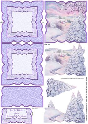 Winter Wonderland Easel Card Kit & Decoupage