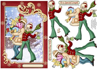 Christmas Shopping Topper & Decoupage