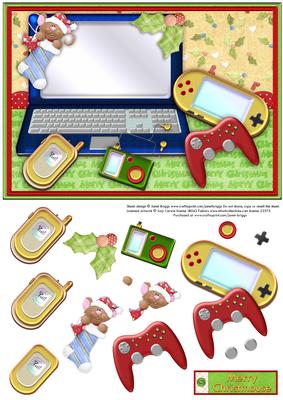 Merry Christmouse Games & Gadgets Decoupage