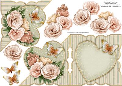 Shabby Chic Roses All in One Over the Edge