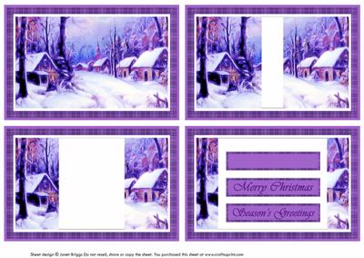 Lilac Winter Scene Tunnel Stepper