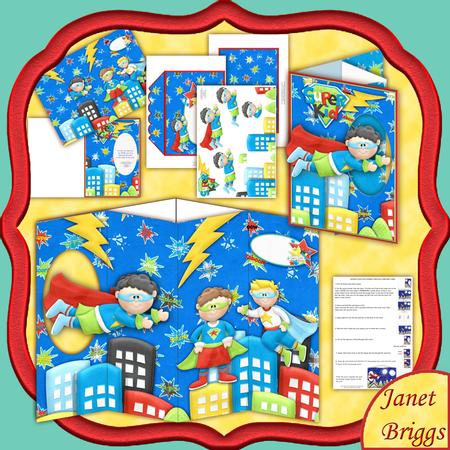 Super Kid Passing Through Aperture Card Kit