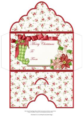 Christmas Stocking Money Wallet Gift Envelope