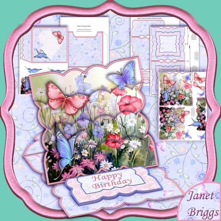 Meadow Butterflies Easel Card Kit