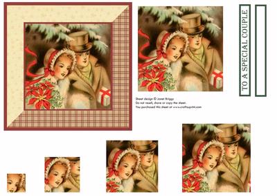 Special Couple Vintage Christmas Pyramage