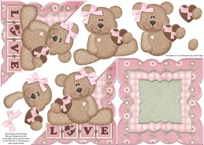 Love Bear All in One Over the Edge Card