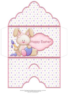 Easter Money Wallet Bunny Painting Eggs
