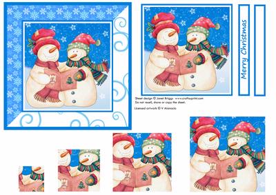 Singing Snowmen Card Front & Pyramage