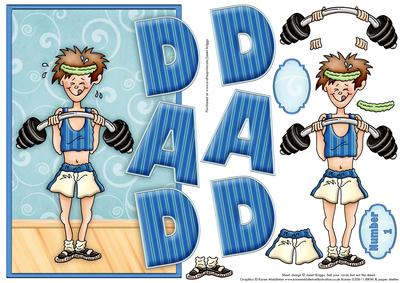 Dad Over the Edge Card Fitness King