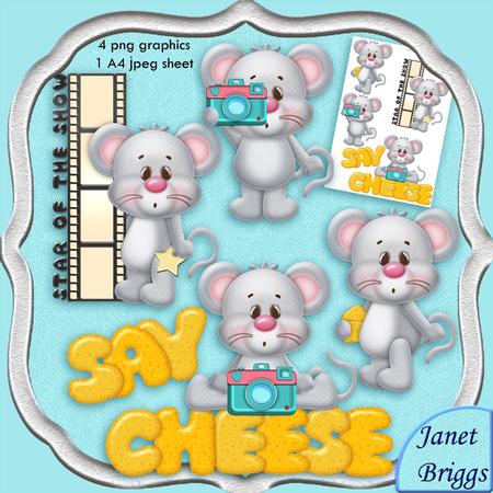 Mice Say Cheese Designer Resource Graphics