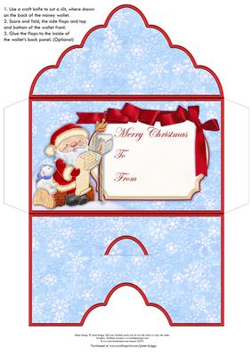Christmas Money Wallet Santas Post