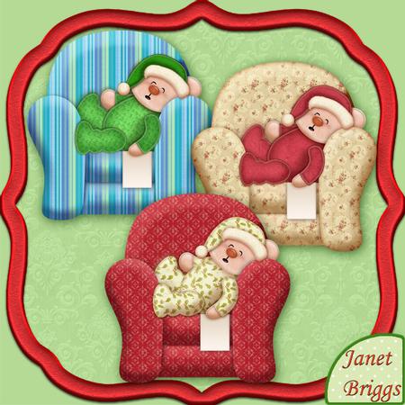 Ted Waiting for Santa Christmas Designer Resource Graphics