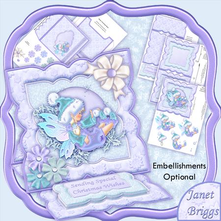 Christmas Fairy Wishes Easel Card Kit