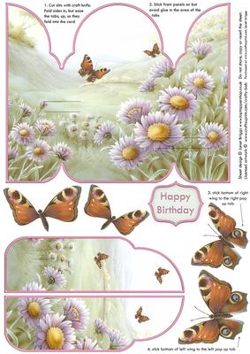 Butterfly Valley Gatefold Pop Up Card
