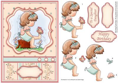 Hello Butterfly Topper and Decoupage