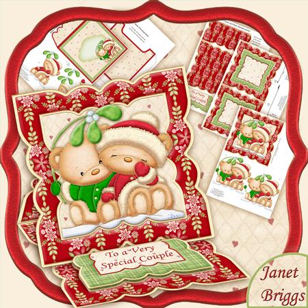 Mistletoe Kiss Easel Card Kit & Decoupage