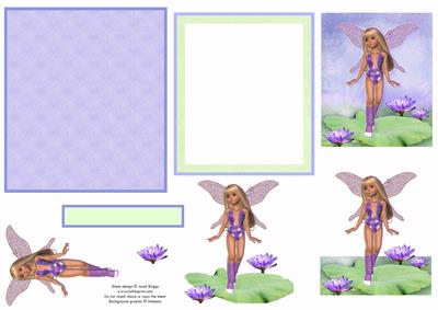 Waterlily Fairy Decoupage