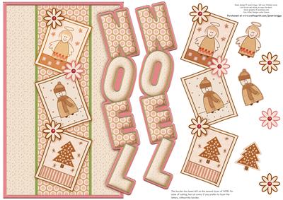 Contemporary Christmas Panels Over the Side Noel