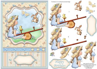 Seesaw Fun Topper & Decoupage Insert Available Cup354203_68