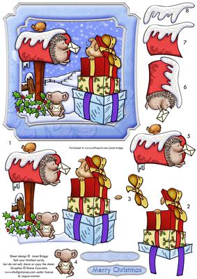 A Surprise for All Christmas Topper & Decoupage