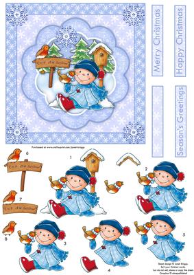 Christmas Robin Pals Topper & Decoupage