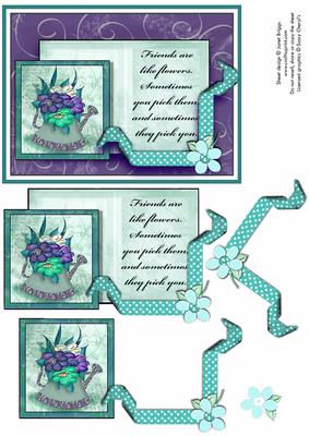 Teal & Wine Floral for Friend
