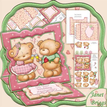 A Bit of Bubbly Engagement Anniversary Easel Card Kit