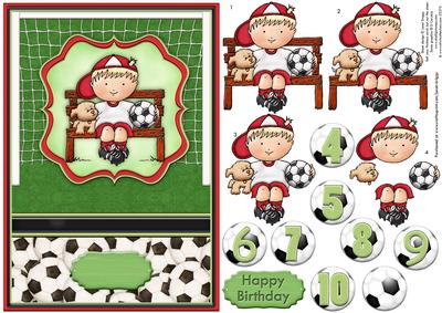 On the Bench Football Decoupage & Ages