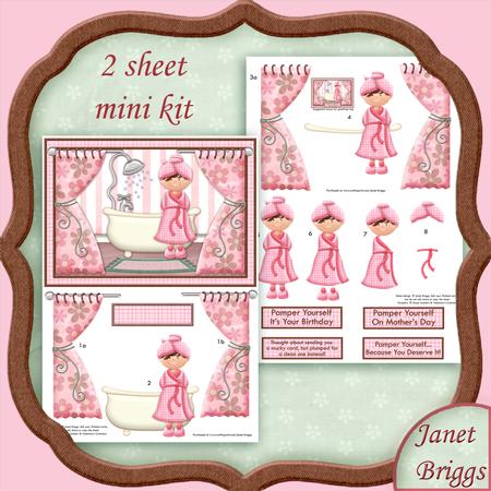 A Mucky Card! Card Front and Decoupage