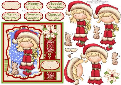 Barney's Bone Christmas Topper & Decoupage