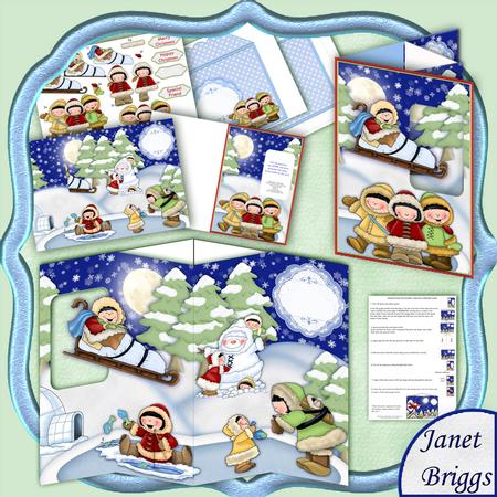 Eskimos Christmas Passing Through Aperture Card Kit